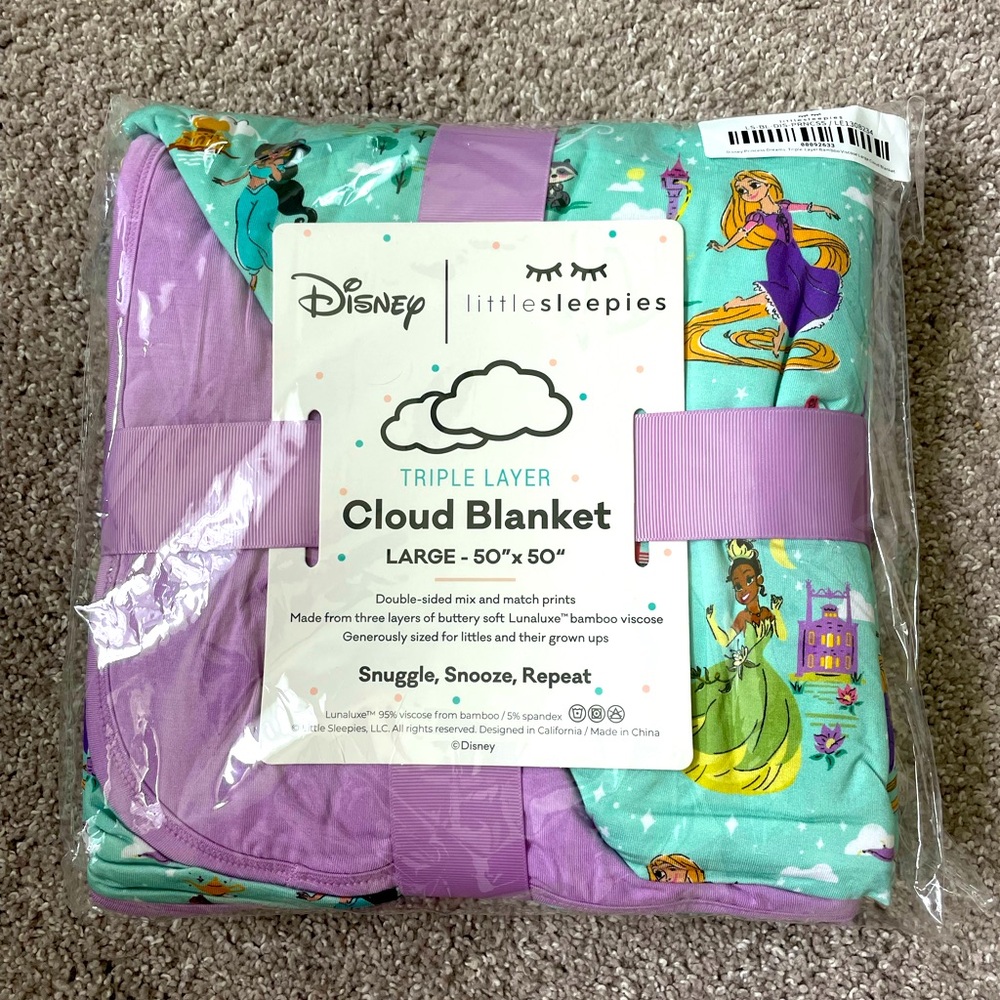 Little Sleepies Princess Dreams Cloud Blanket
